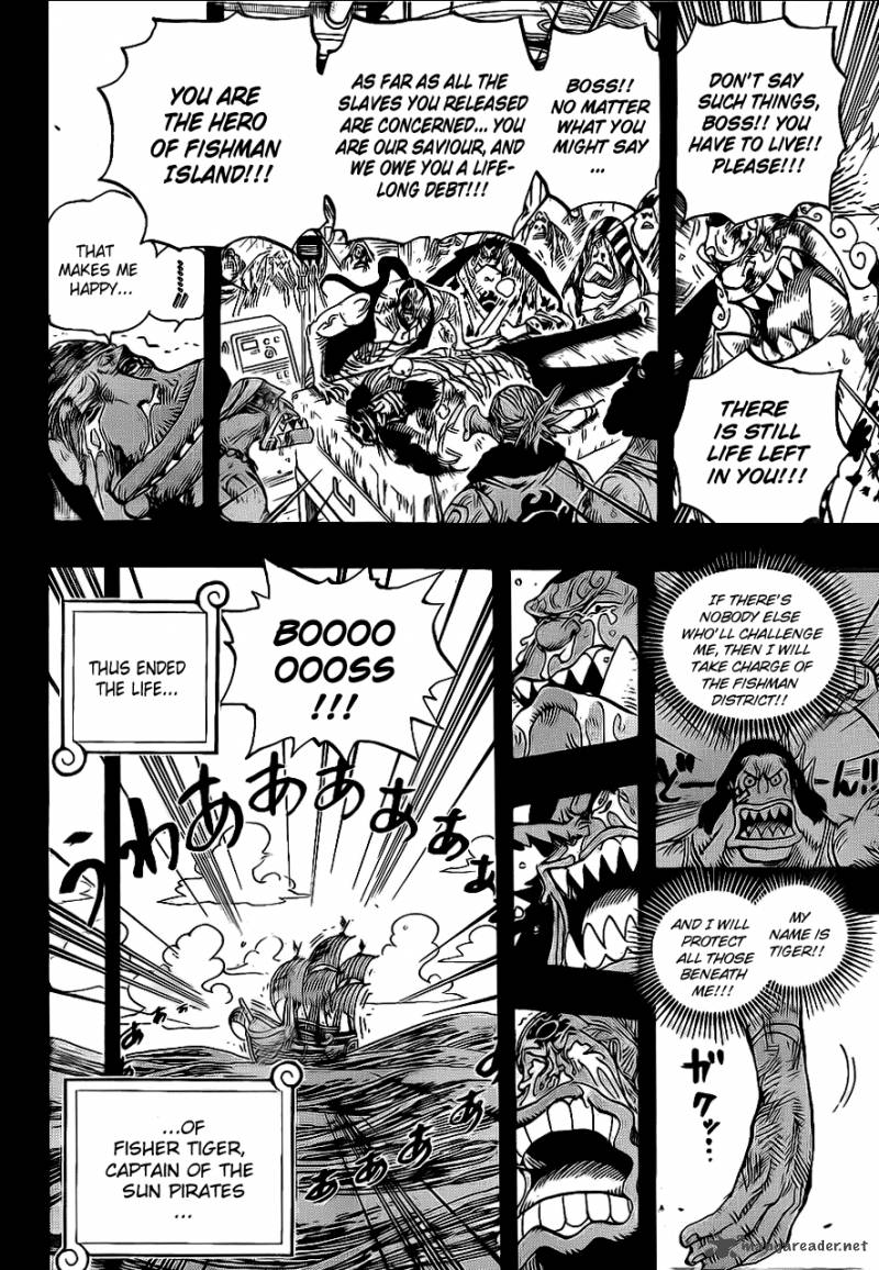One Piece Chapter 623 page 18 - Chapter 623: Fisher Tiger the Pirate