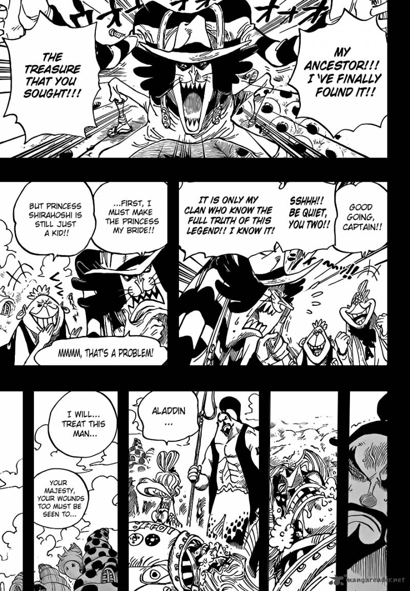 One Piece Chapter 625 page 14 - Chapter 625: Uninherited Will
