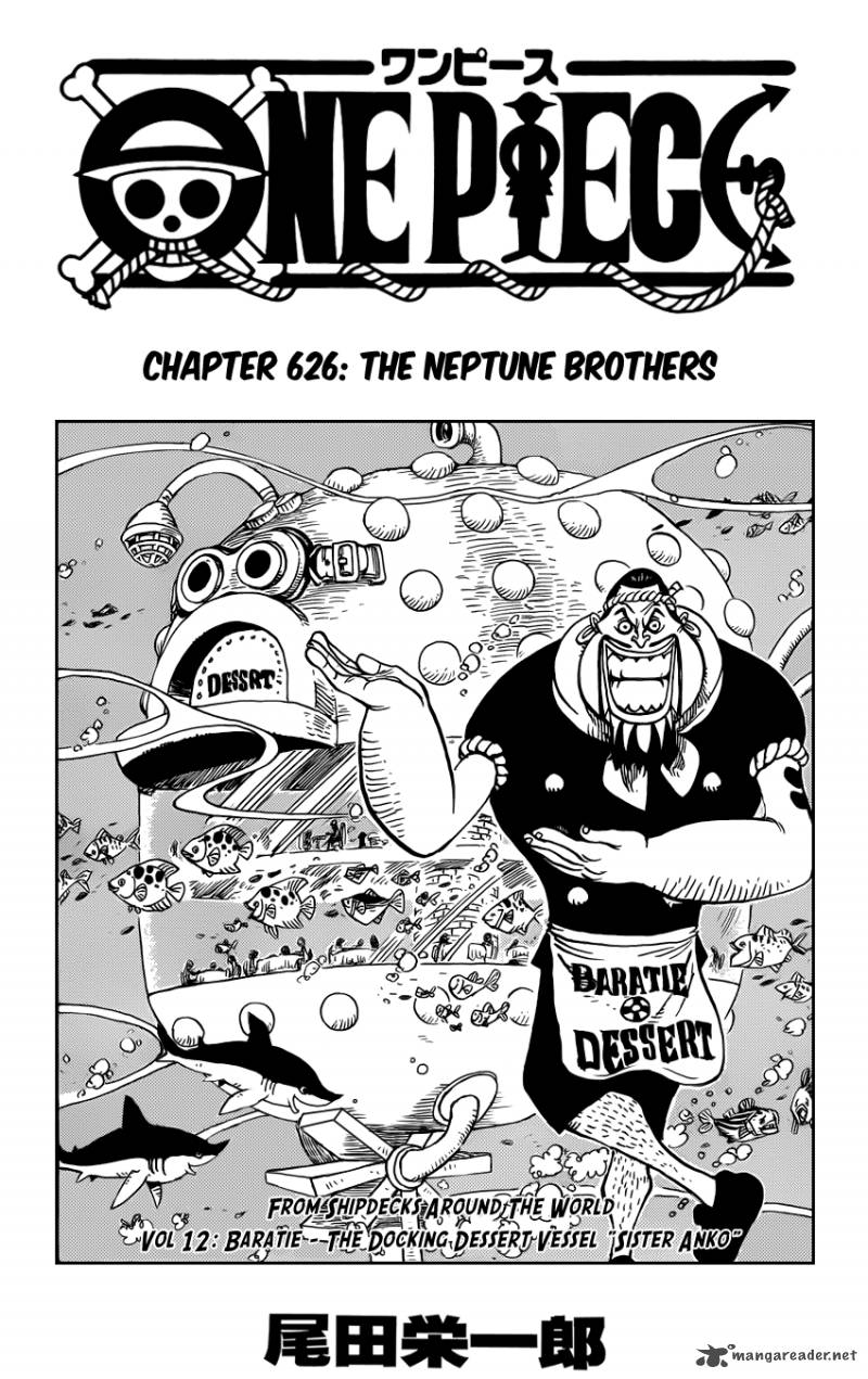 One Piece Chapter 626 page 1 - Chapter 626: The Three Neptune Brothers