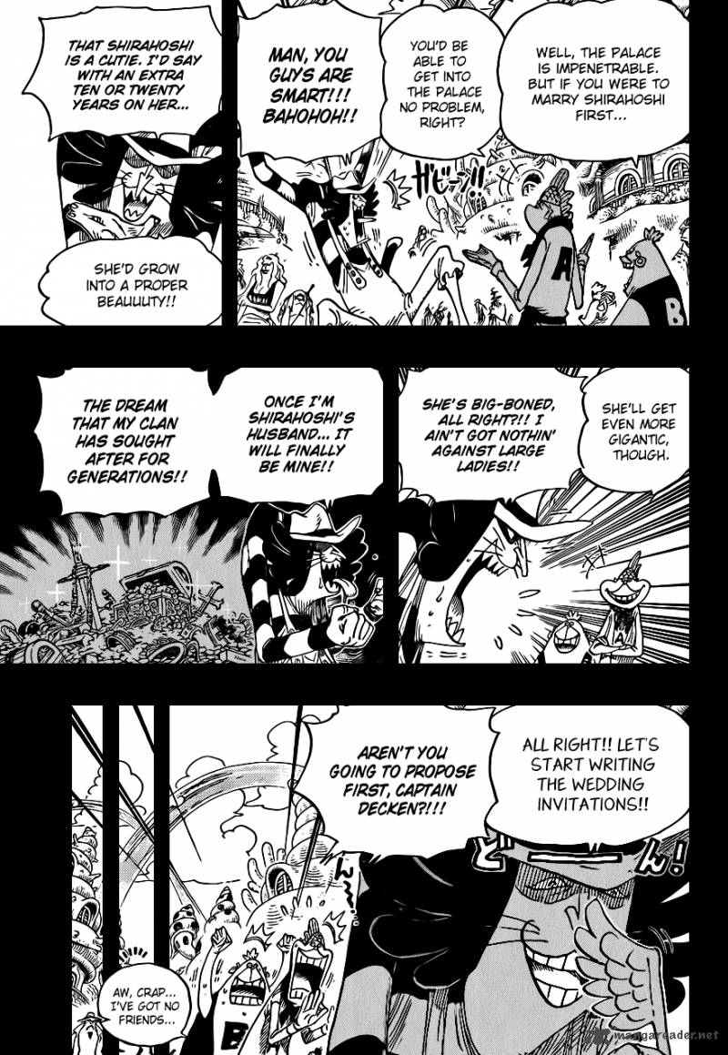 One Piece Chapter 626 page 4 - Chapter 626: The Three Neptune Brothers