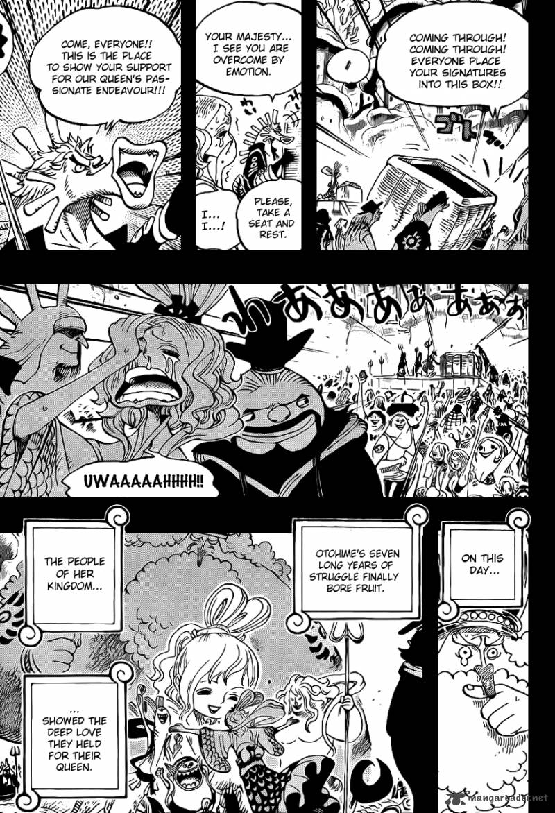 One Piece Chapter 626 page 8 - Chapter 626: The Three Neptune Brothers
