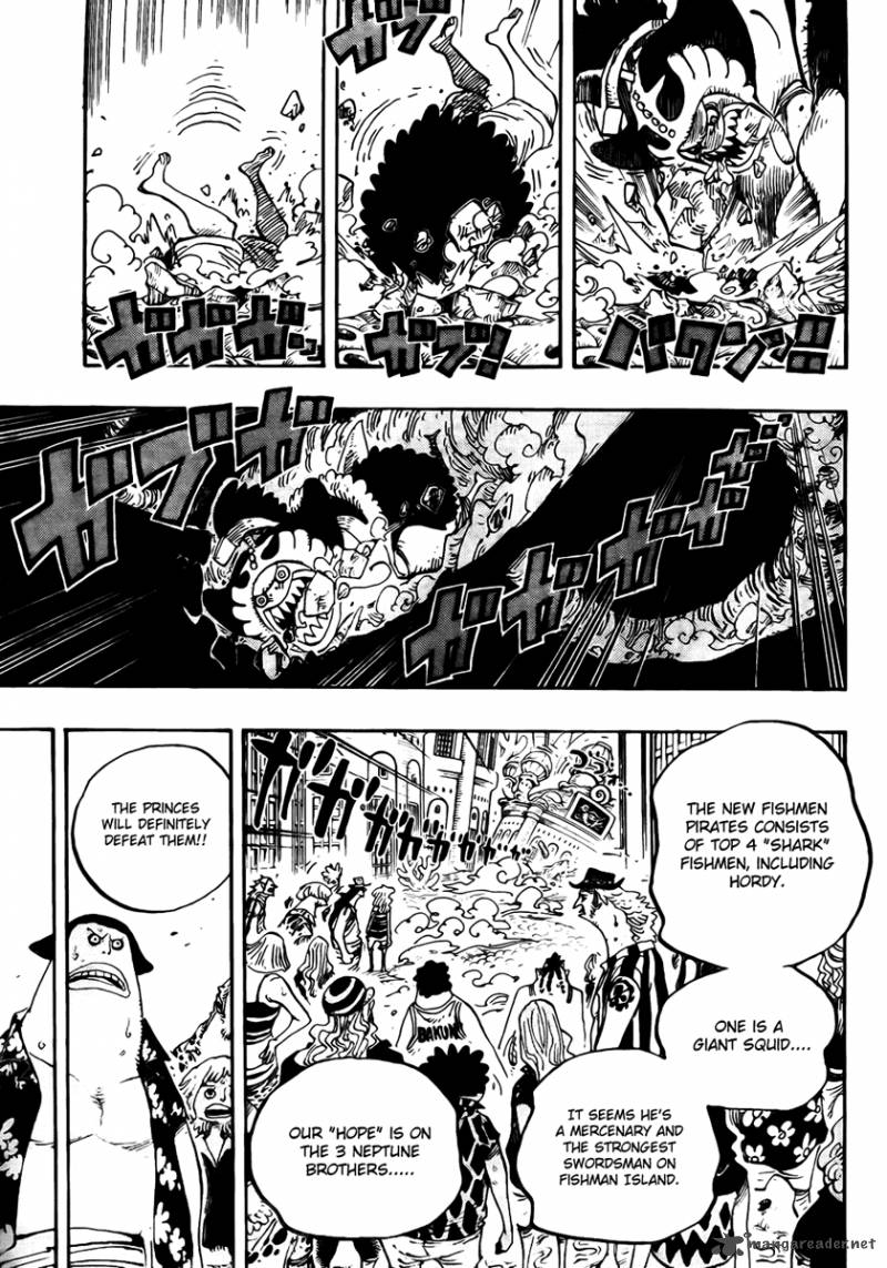 One Piece Chapter 629 page 16 - Chapter 629: Former Warlord in the Way