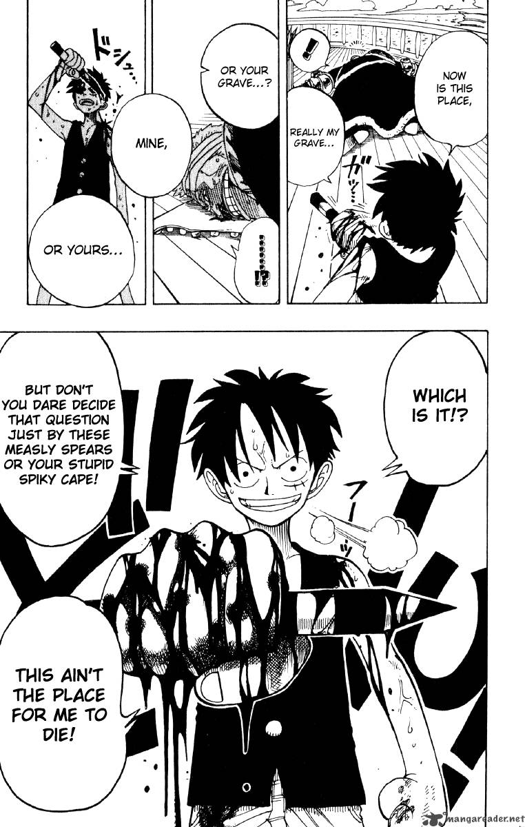 One Piece Chapter 63 page 21 - Chapter 63: I Won't Die