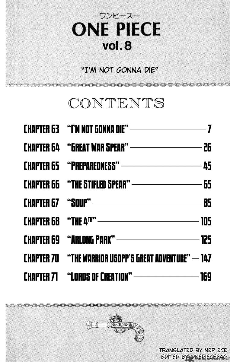 One Piece Chapter 63 page 6 - Chapter 63: I Won't Die