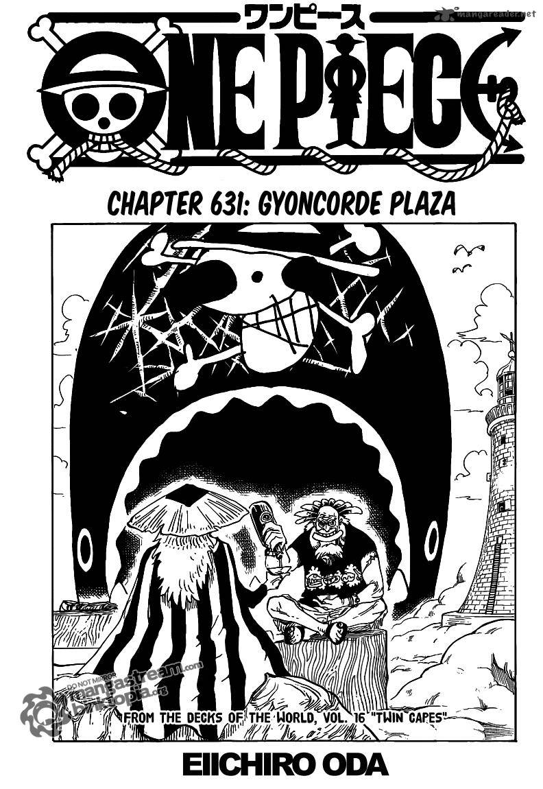 One Piece Chapter 631 page 1 - Chapter 631: Gyoncorde Plaza