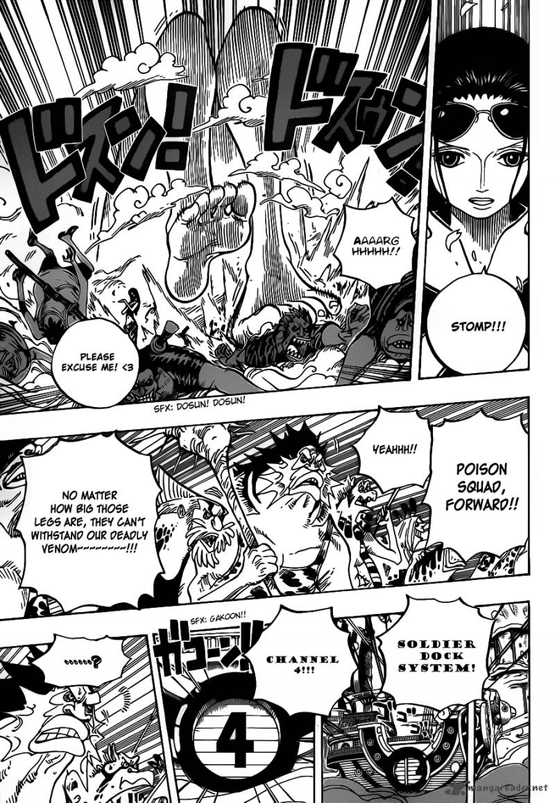 One Piece Chapter 635 page 12 - Chapter 635: So Scared I Ran Up to the Sky