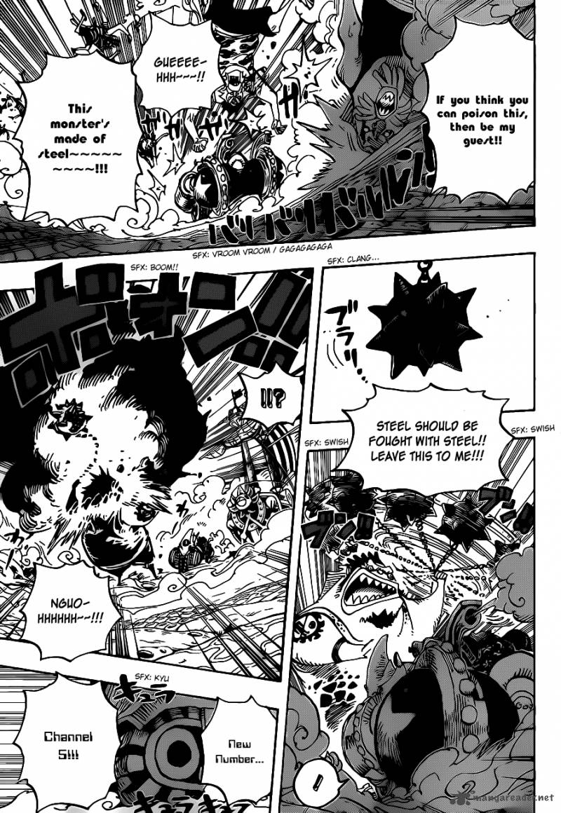One Piece Chapter 635 page 14 - Chapter 635: So Scared I Ran Up to the Sky