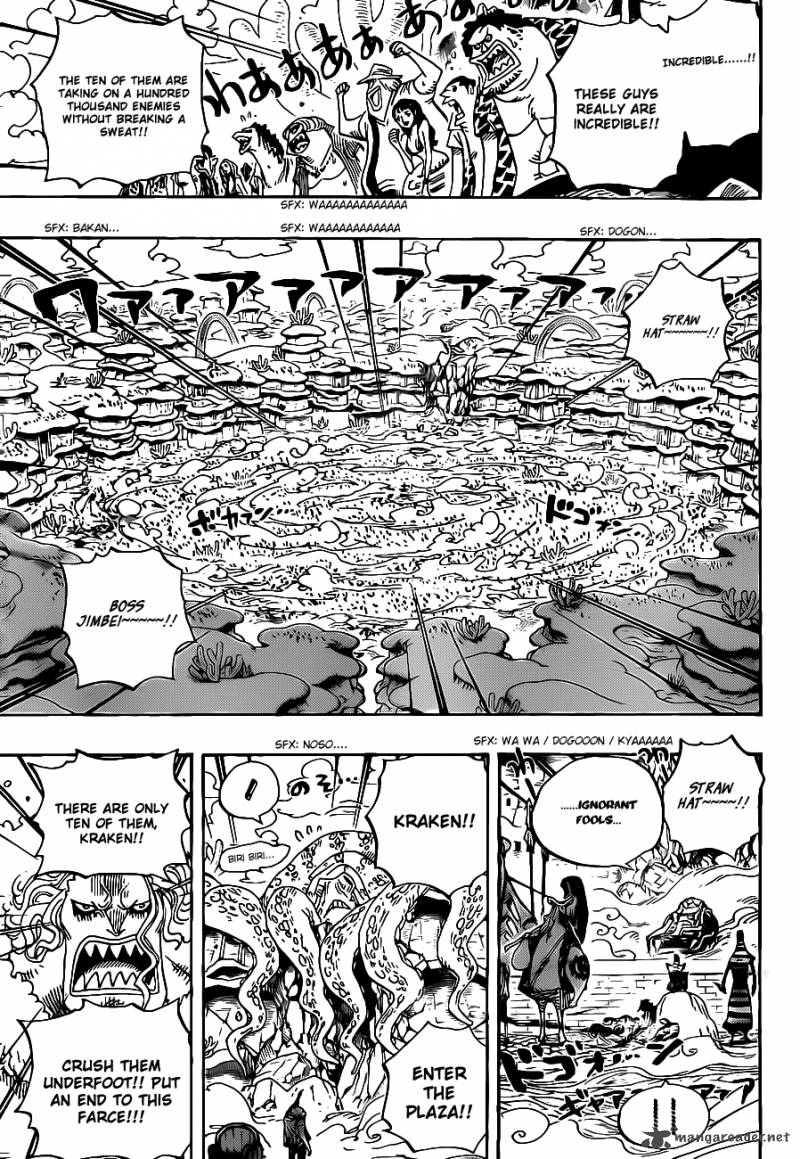 One Piece Chapter 635 page 16 - Chapter 635: So Scared I Ran Up to the Sky