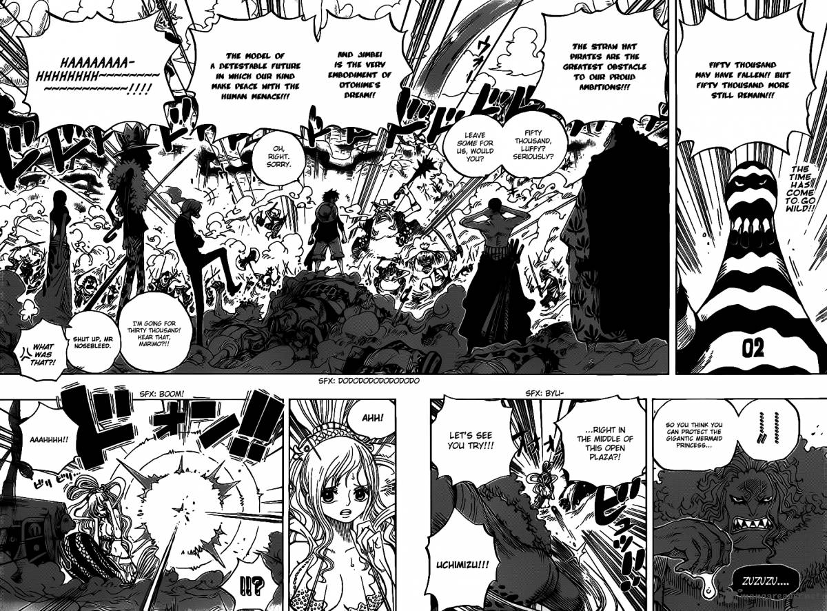 One Piece Chapter 635 page 2 - Chapter 635: So Scared I Ran Up to the Sky