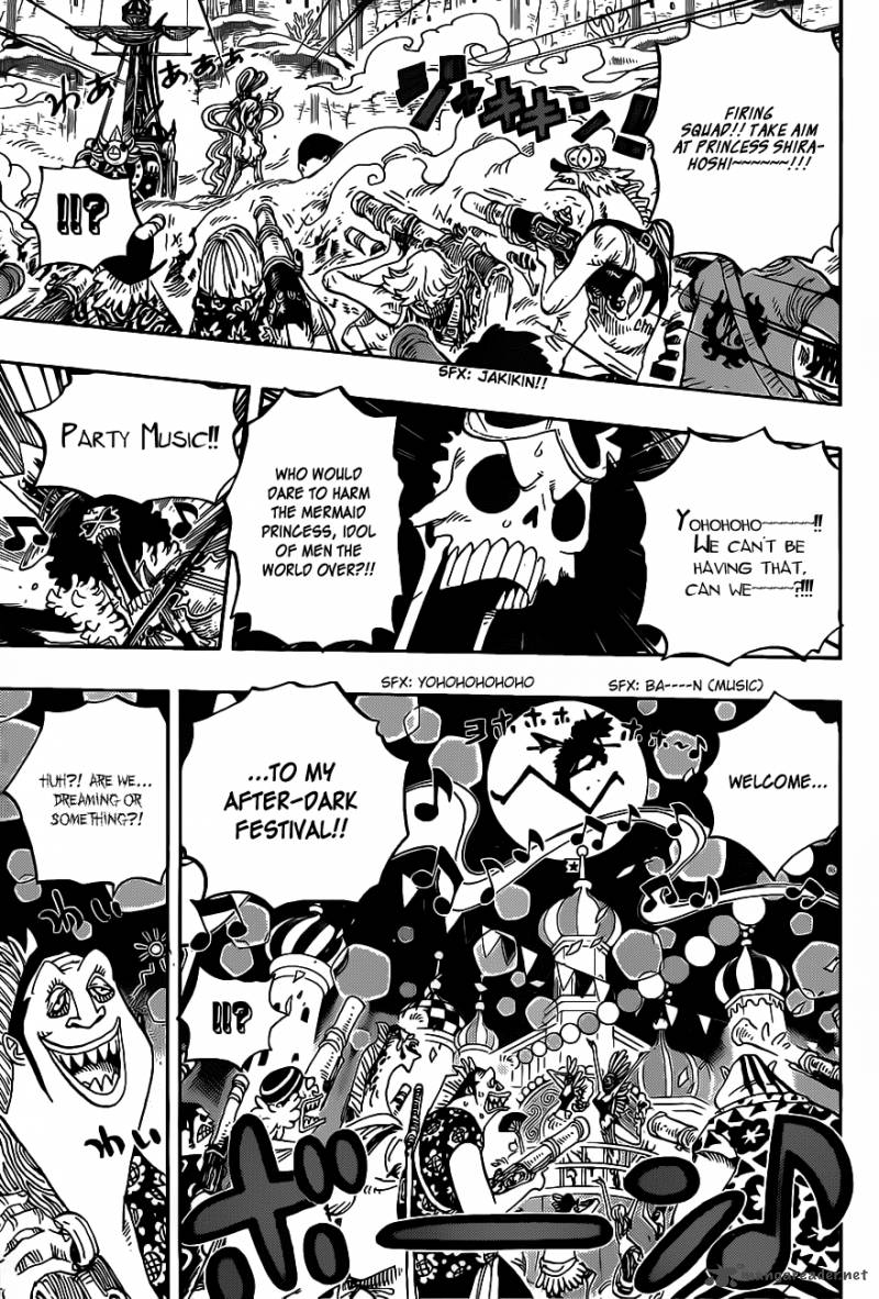One Piece Chapter 635 page 4 - Chapter 635: So Scared I Ran Up to the Sky