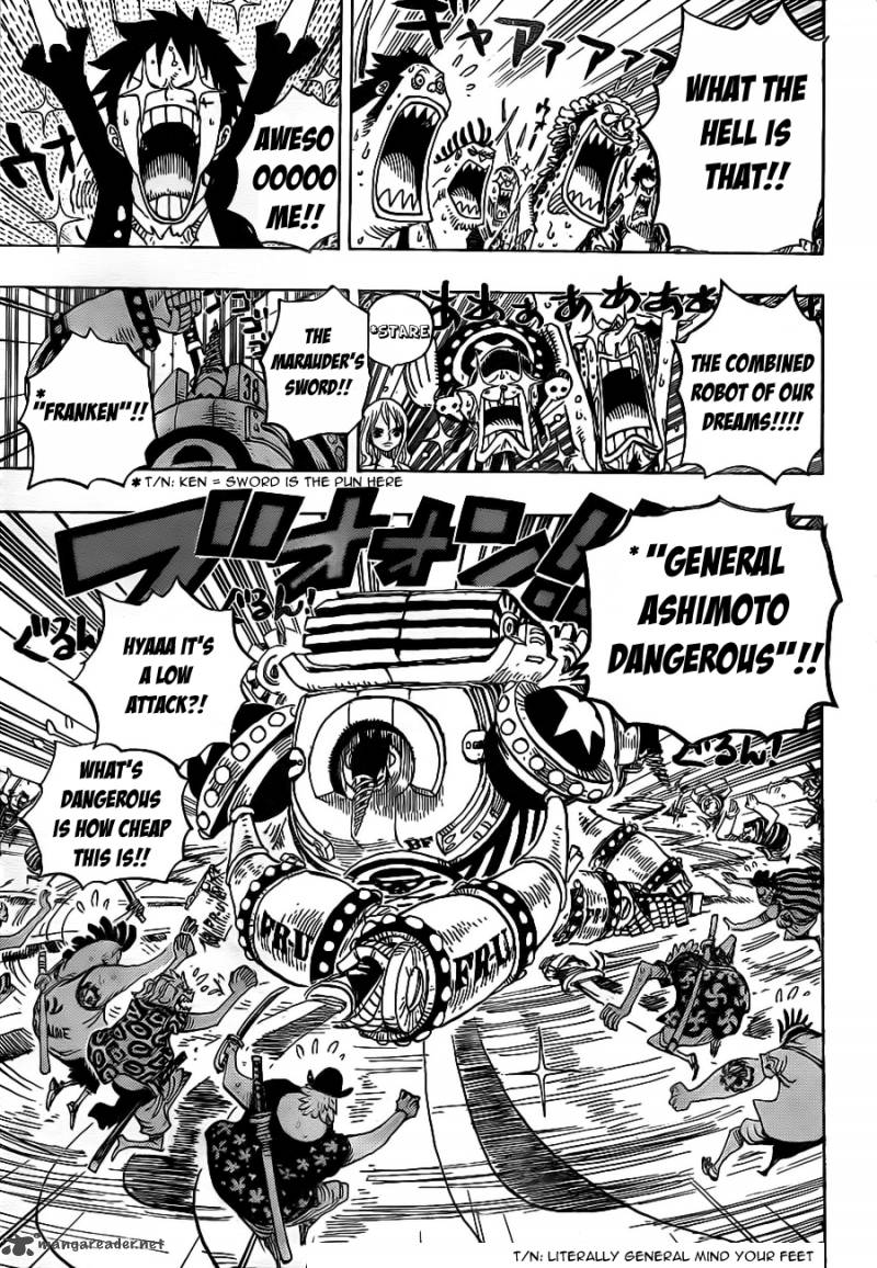 One Piece Chapter 636 page 6 - Chapter 636: General from Futureland