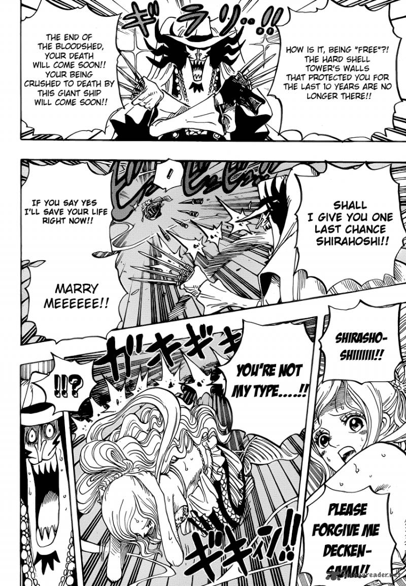 One Piece Chapter 638 page 12 - Chapter 638: Escape-Hoshi