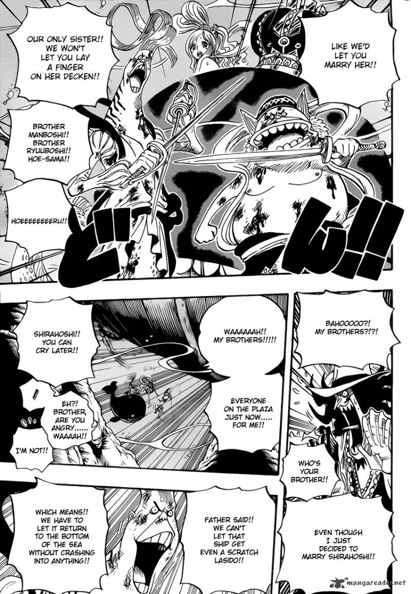 One Piece Chapter 638 page 13 - Chapter 638: Escape-Hoshi