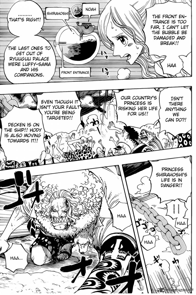 One Piece Chapter 638 page 3 - Chapter 638: Escape-Hoshi