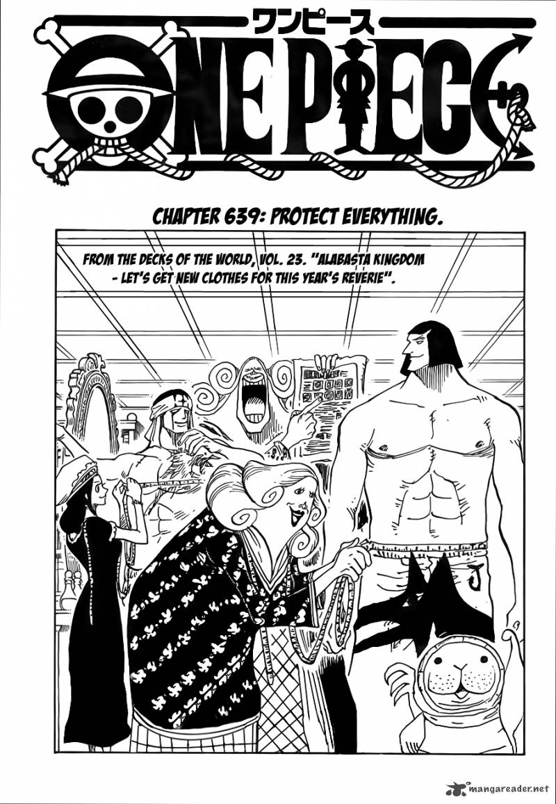 One Piece Chapter 639 page 1 - Chapter 639: Protect Everything