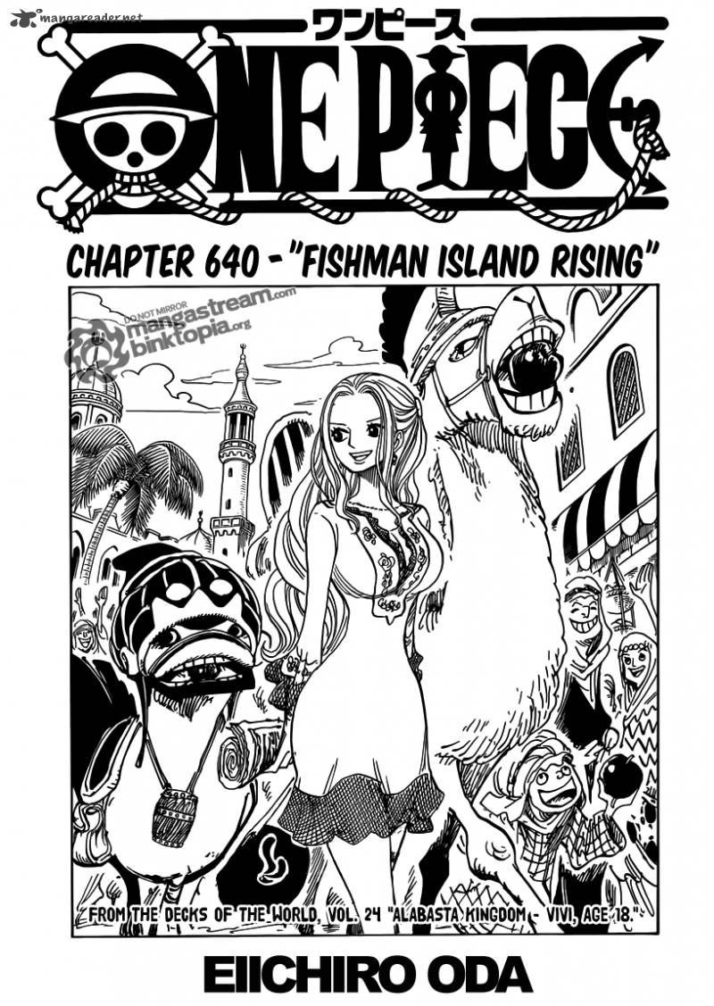 One Piece Chapter 640 page 1 - Chapter 640: Above Fish-Man Island