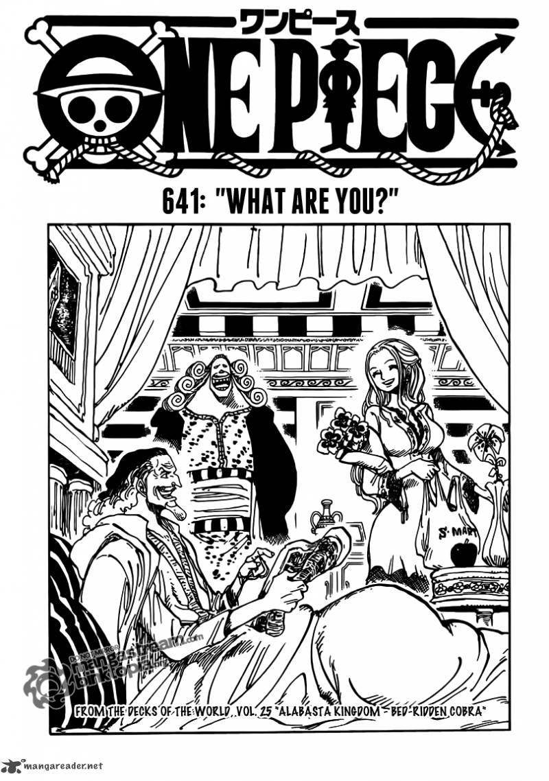 One Piece Chapter 641 page 1 - Chapter 641: What Are You?