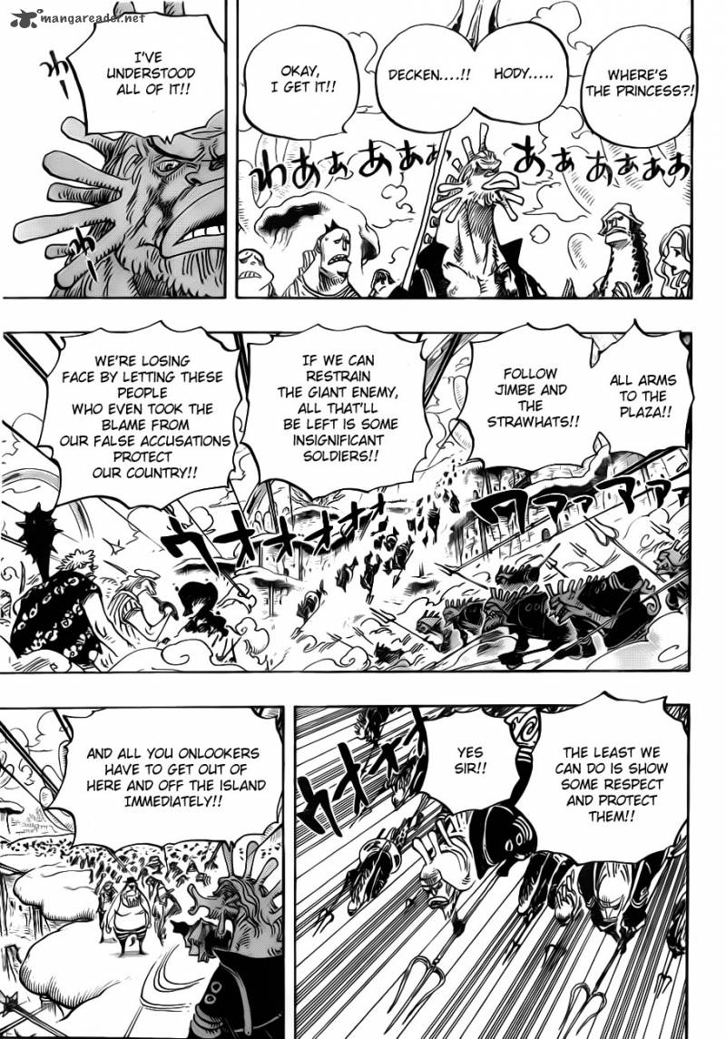 One Piece Chapter 642 page 9 - Chapter 642: Lost All Face