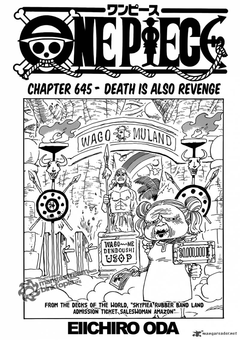 One Piece manga, chapter 645, page 2 of 23