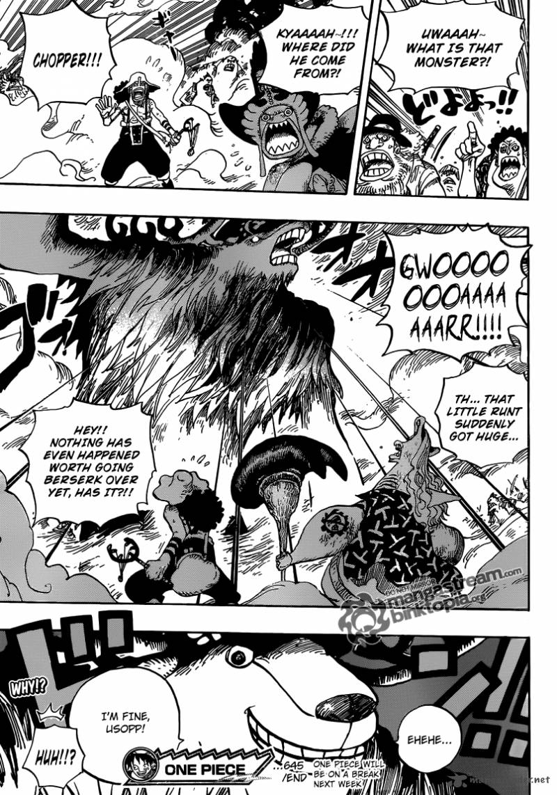 One Piece manga, chapter 645, page 18 of 23