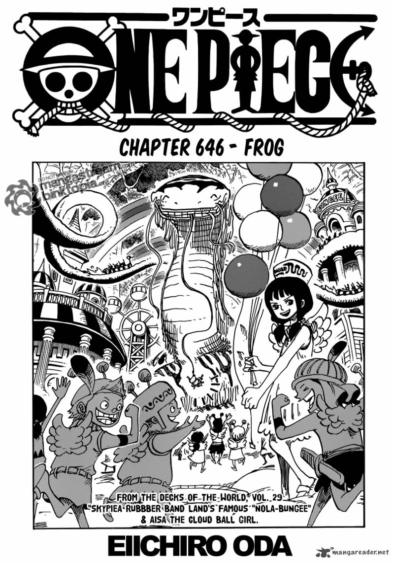 One Piece Chapter 646 page 1 - Chapter 646: Frog