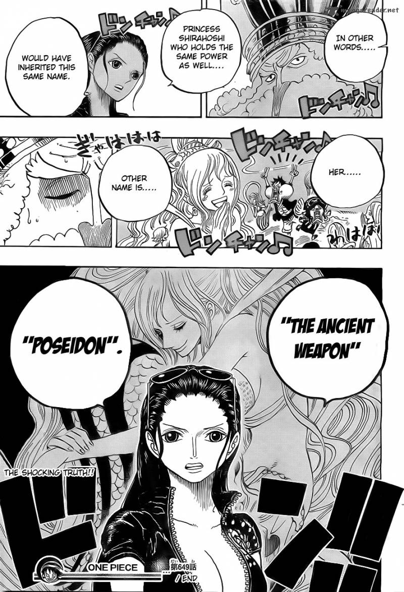 One Piece manga, chapter 649, page 19 of 22