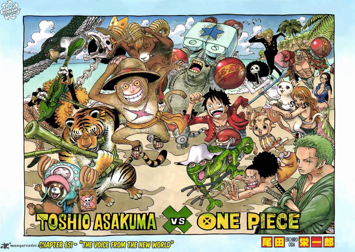 One Piece Chapter 651 page 1 - Chapter 651: A Voice From the New World