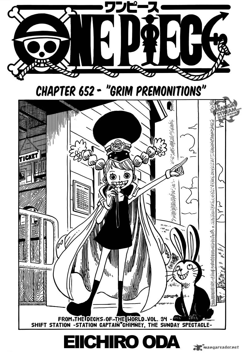 One Piece manga, chapter 652, page 2 of 22