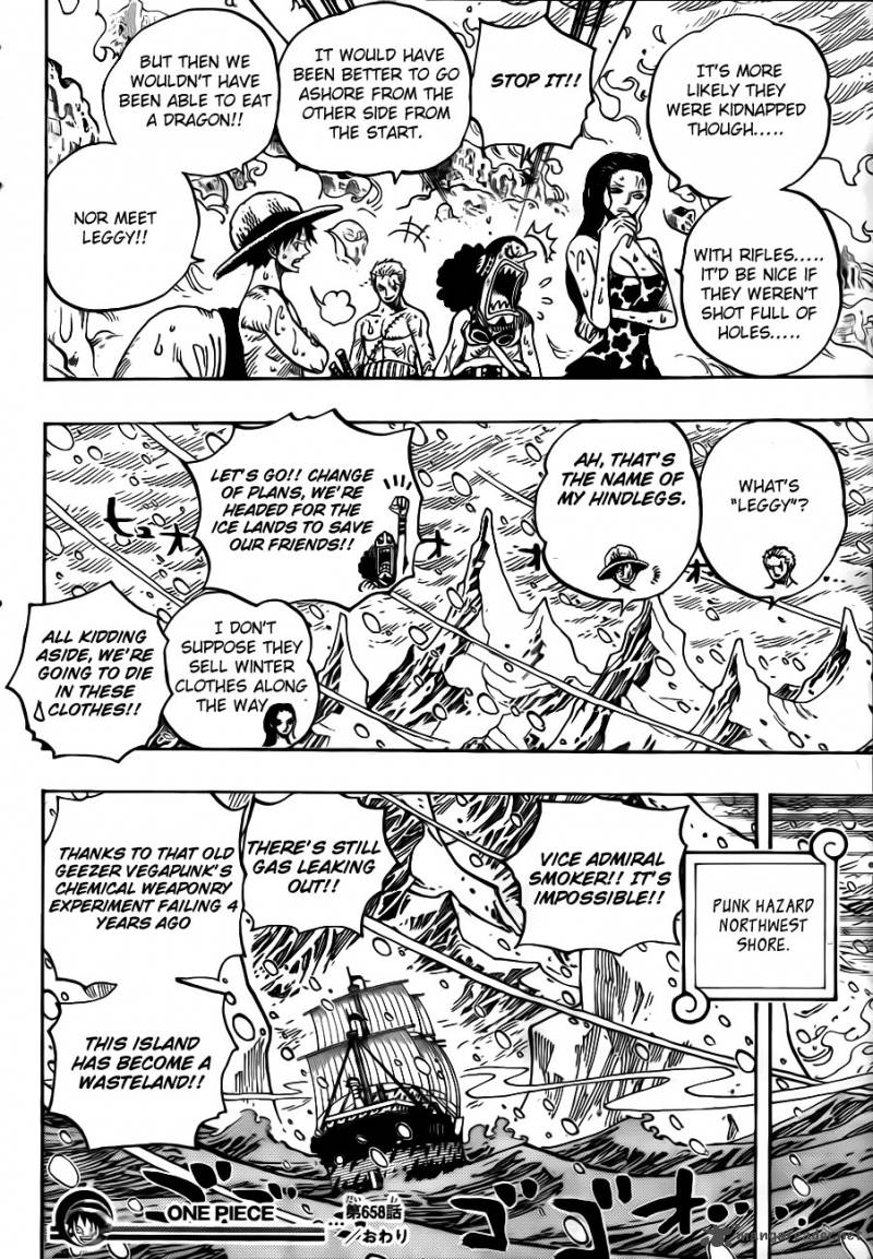One Piece Chapter 658 page 18 - Chapter 658: Biscuits Room