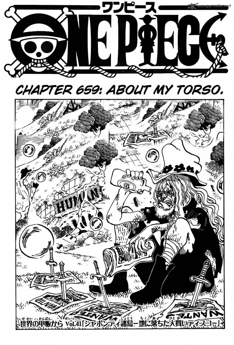 One Piece Chapter 659 page 1 - Chapter 659: About My Torso