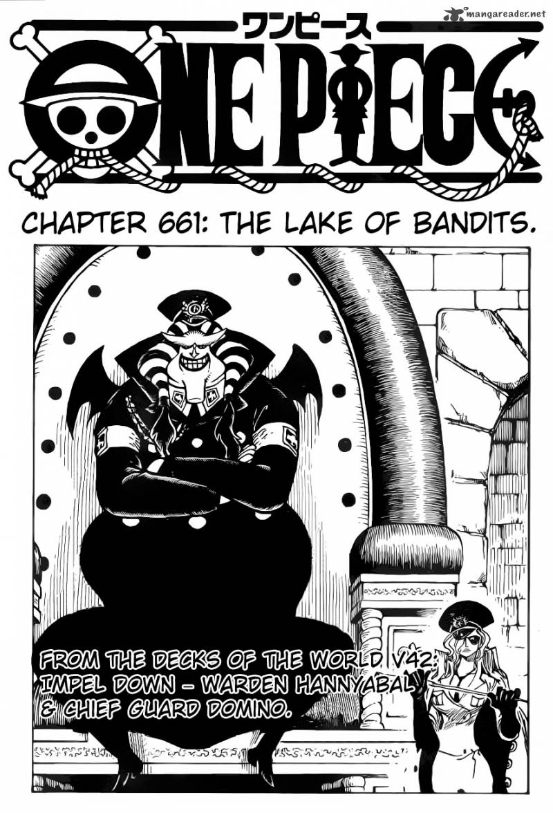One Piece Chapter 661 page 1 - Chapter 661: The Lake of Bandits