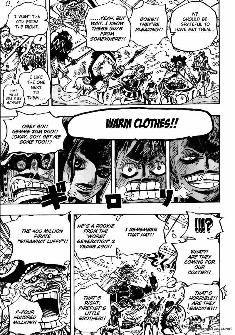 One Piece Chapter 661 page 11 - Chapter 661: The Lake of Bandits