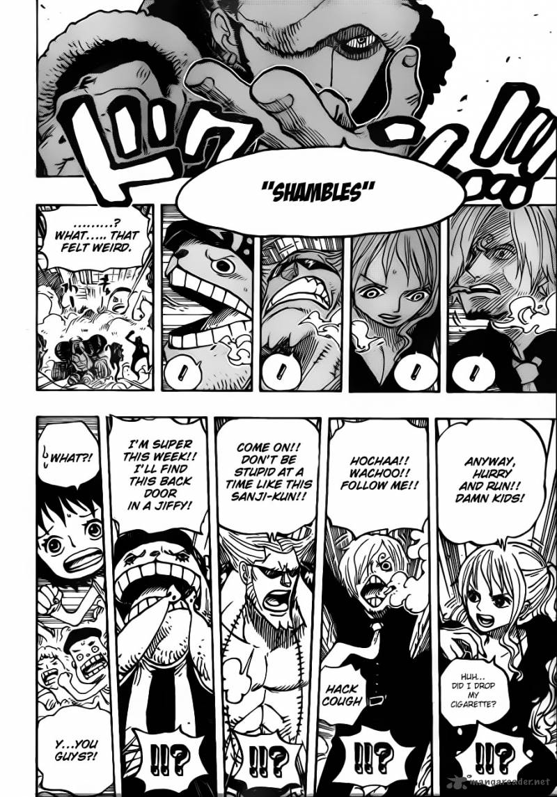 One Piece Chapter 661 page 14 - Chapter 661: The Lake of Bandits