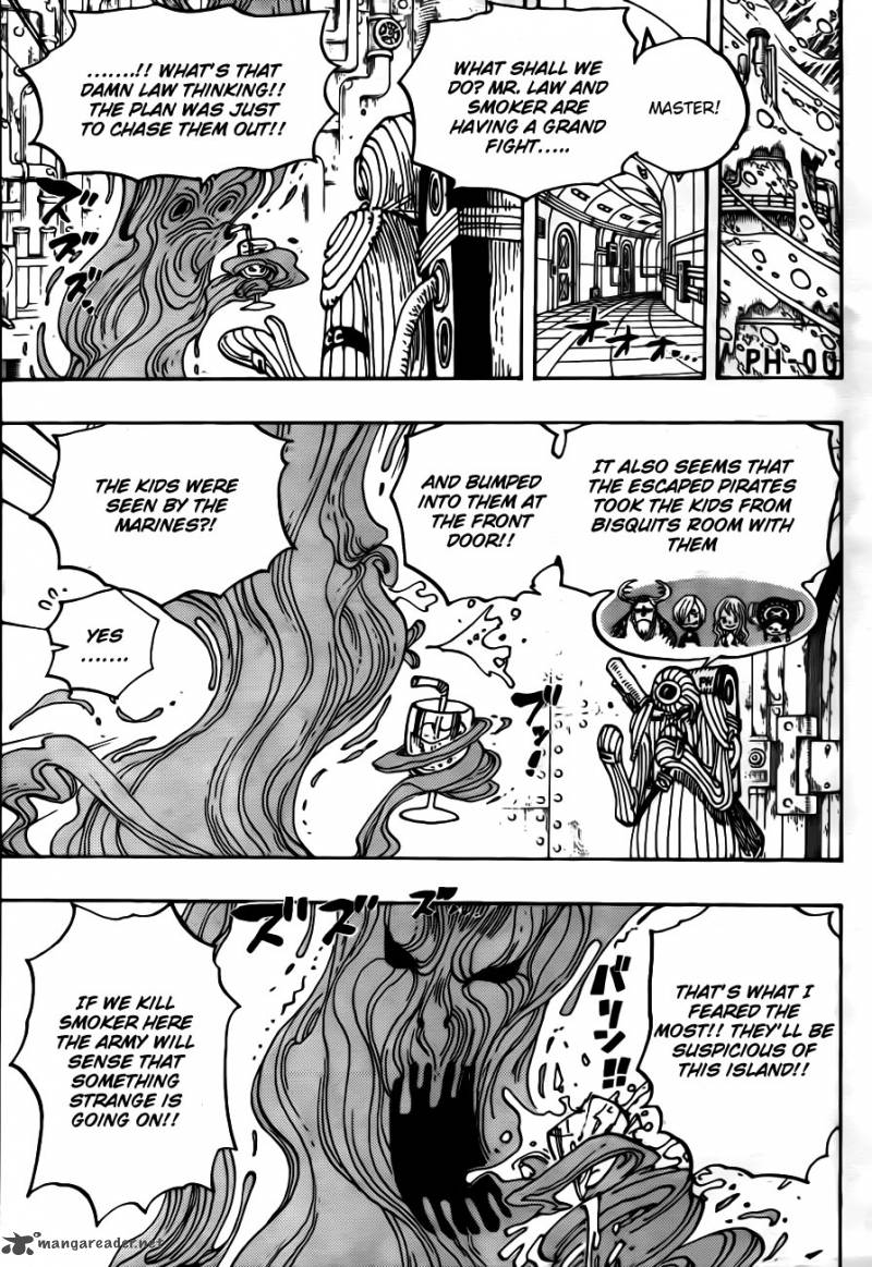 One Piece Chapter 662 page 11 - Chapter 662: Warlord Law Vs. Vice Admiral Smoker
