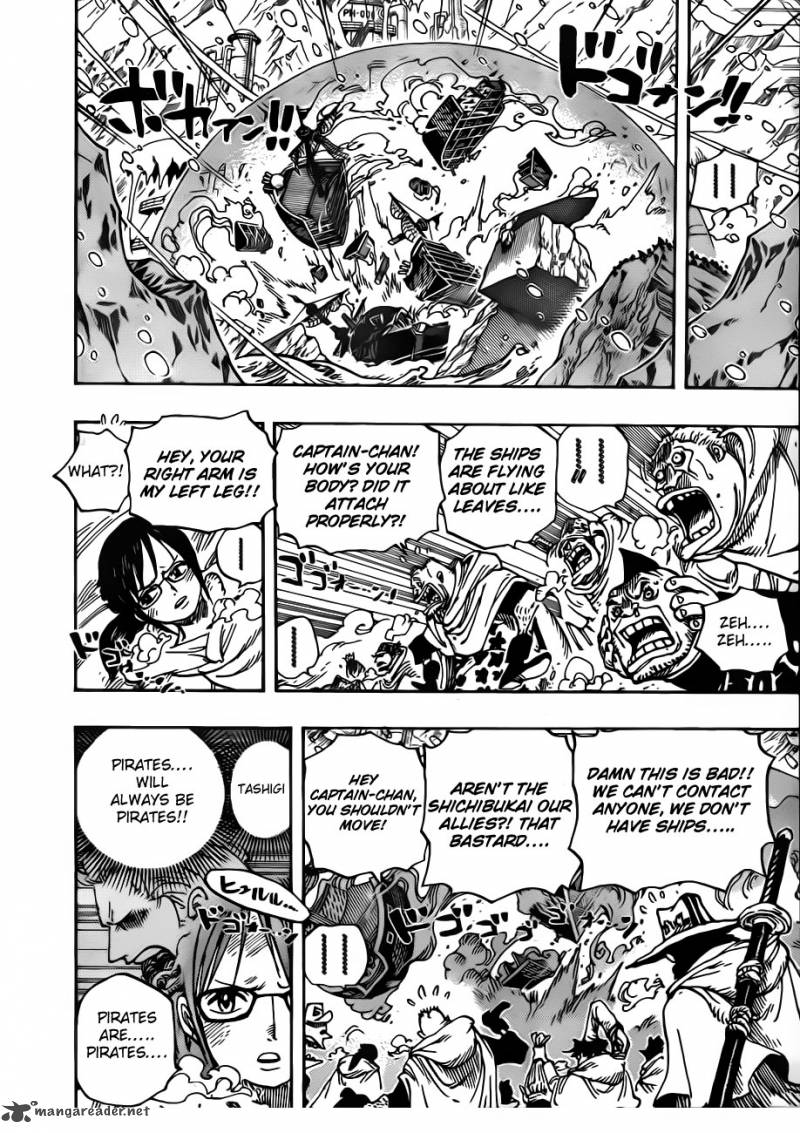 One Piece Chapter 662 page 14 - Chapter 662: Warlord Law Vs. Vice Admiral Smoker