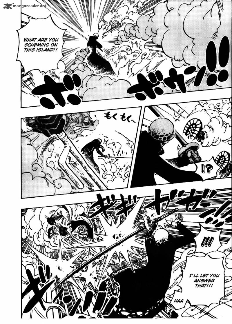 One Piece Chapter 662 page 16 - Chapter 662: Warlord Law Vs. Vice Admiral Smoker