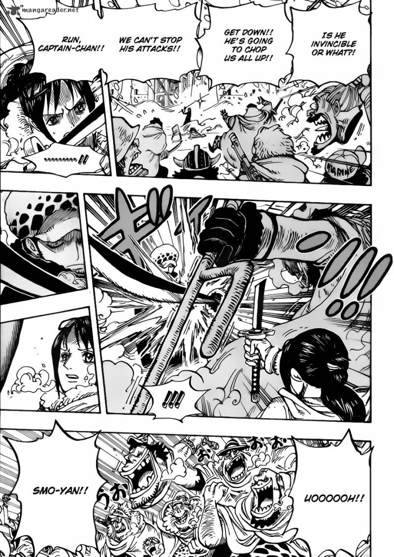 One Piece Chapter 662 page 5 - Chapter 662: Warlord Law Vs. Vice Admiral Smoker