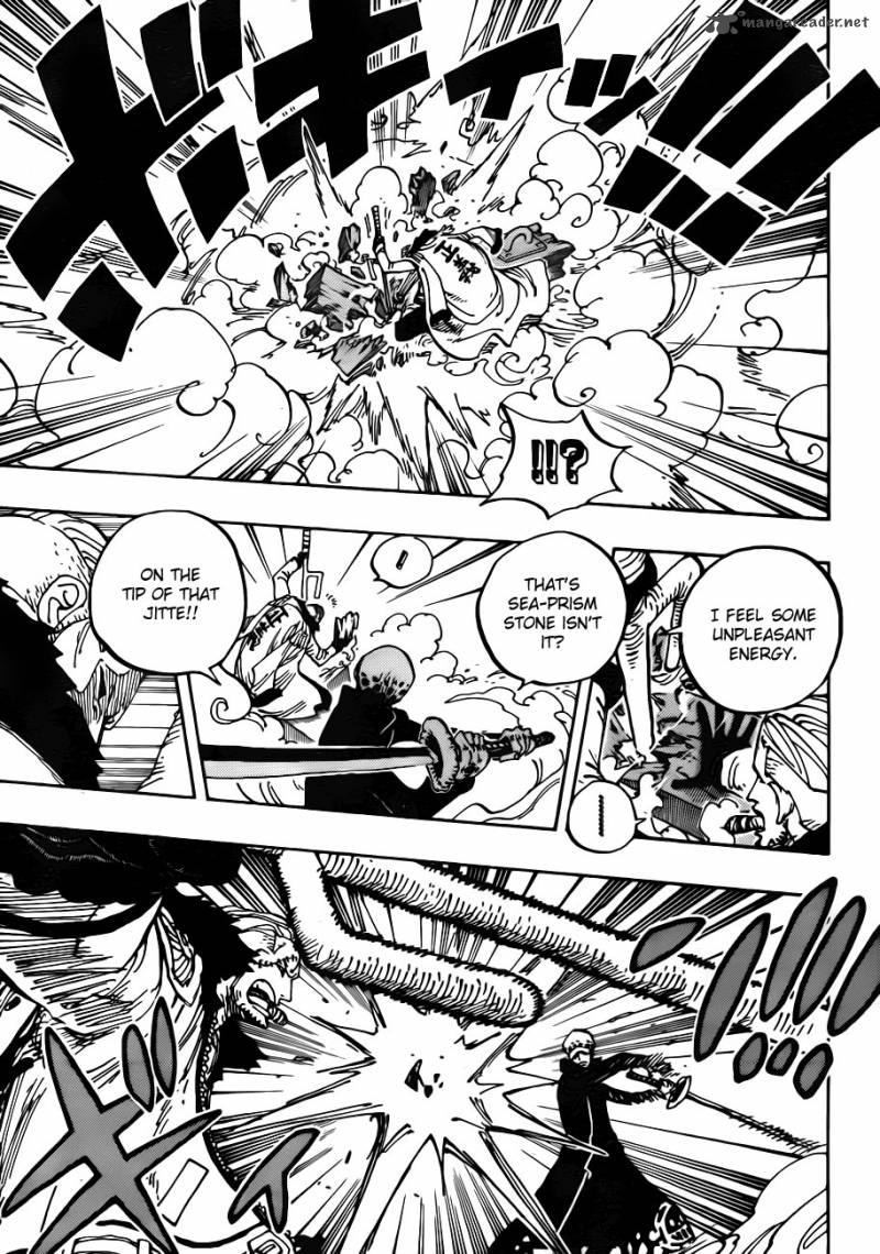 One Piece Chapter 662 page 7 - Chapter 662: Warlord Law Vs. Vice Admiral Smoker