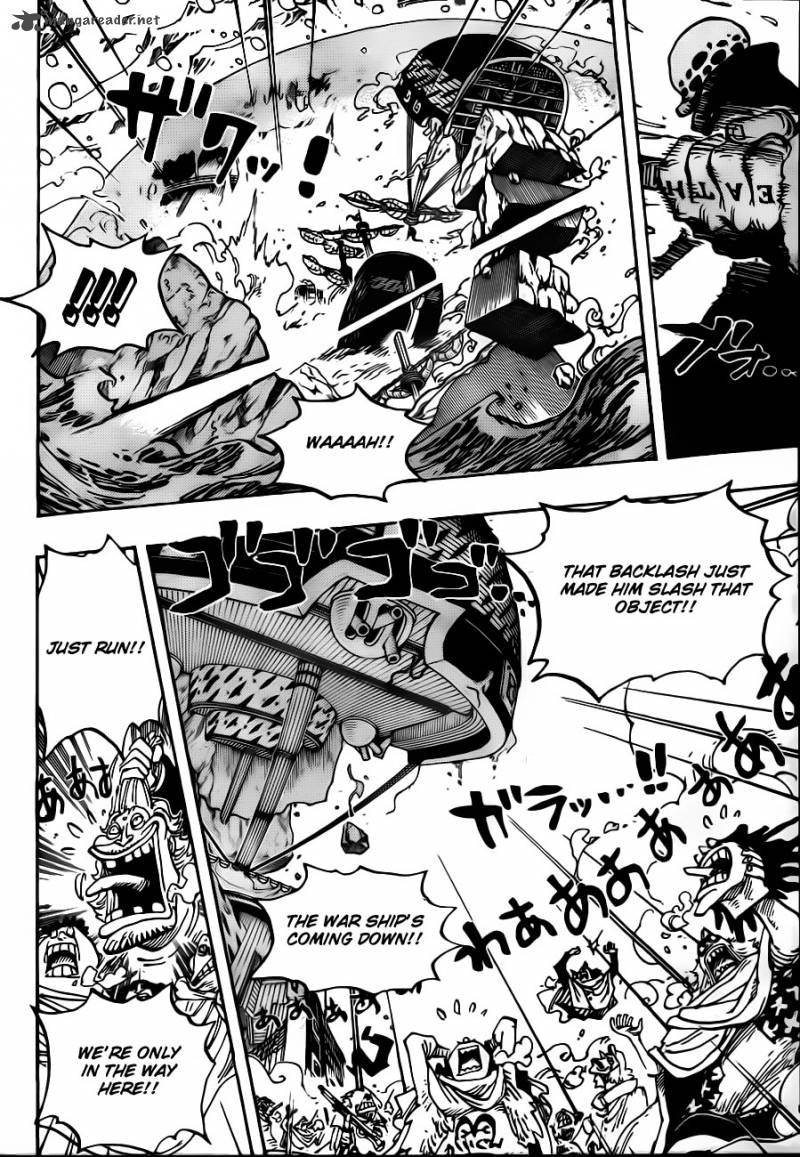 One Piece Chapter 662 page 8 - Chapter 662: Warlord Law Vs. Vice Admiral Smoker