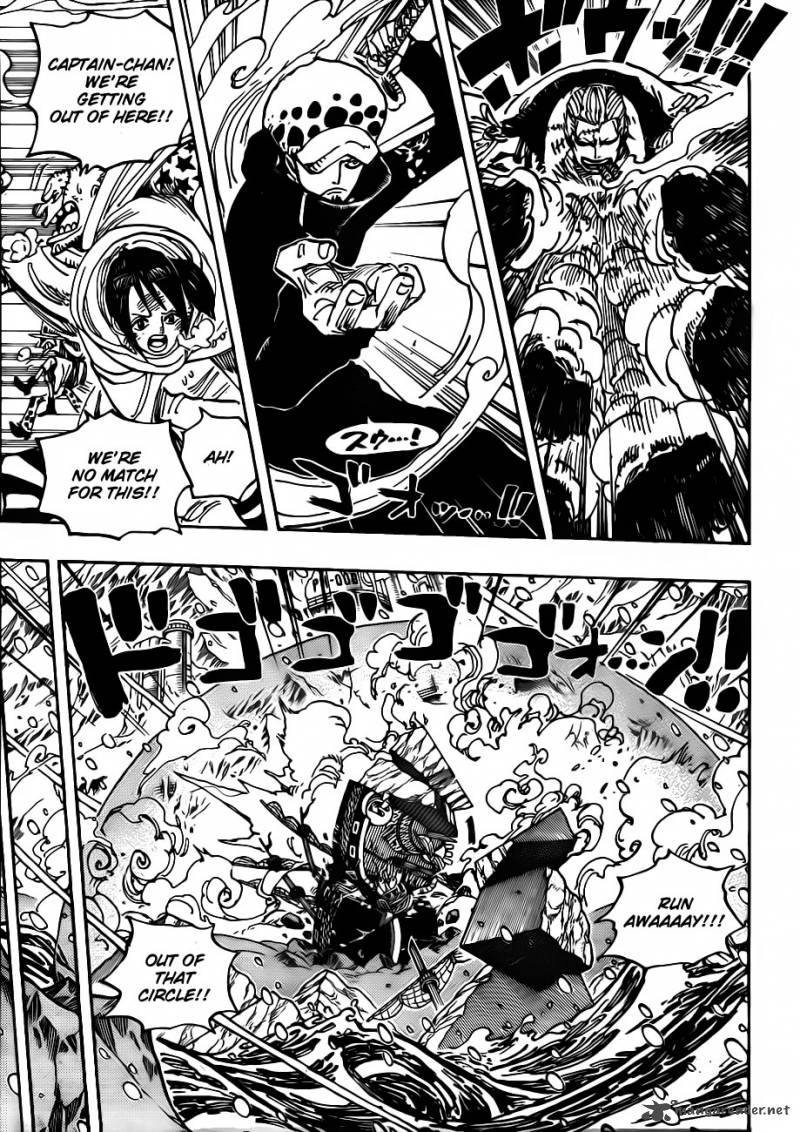 One Piece Chapter 662 page 9 - Chapter 662: Warlord Law Vs. Vice Admiral Smoker