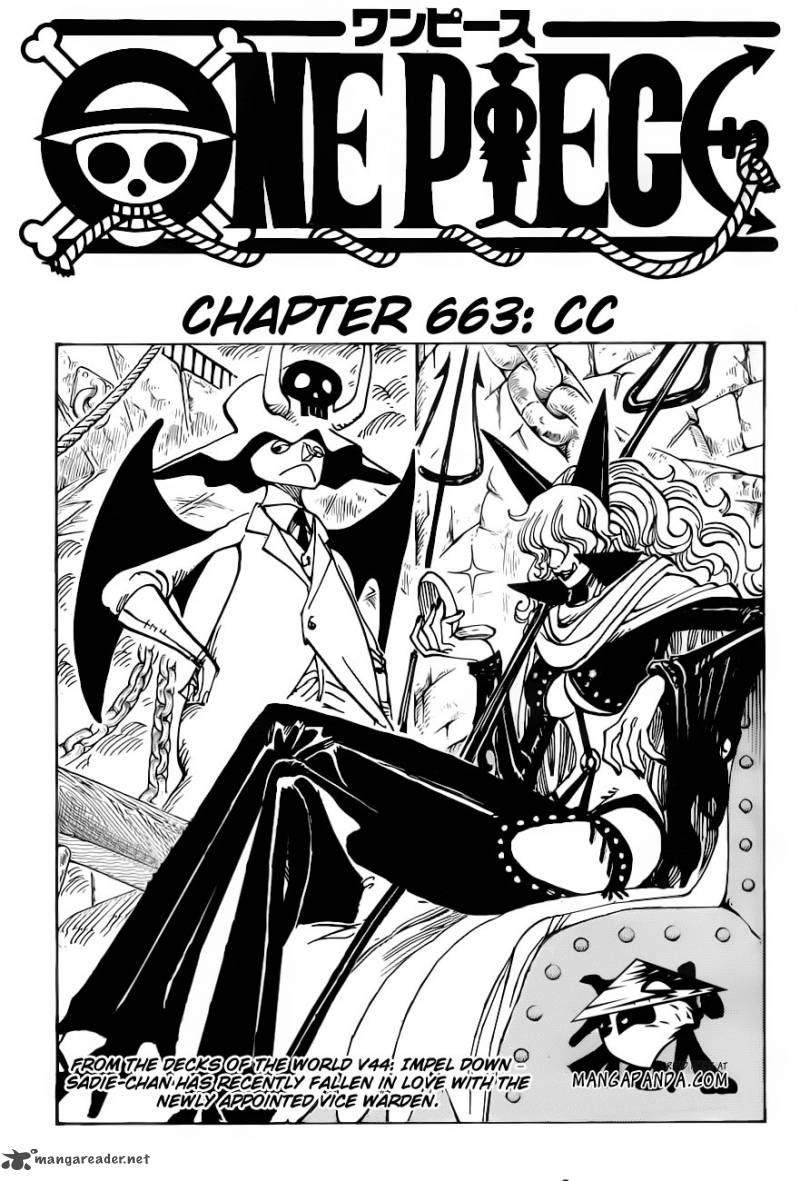 One Piece Chapter 663 page 1 - Chapter 663: CC