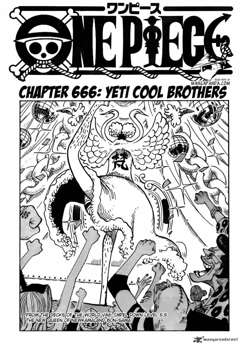 One Piece Chapter 666 page 1 - Chapter 666: Yeti Cool Brothers