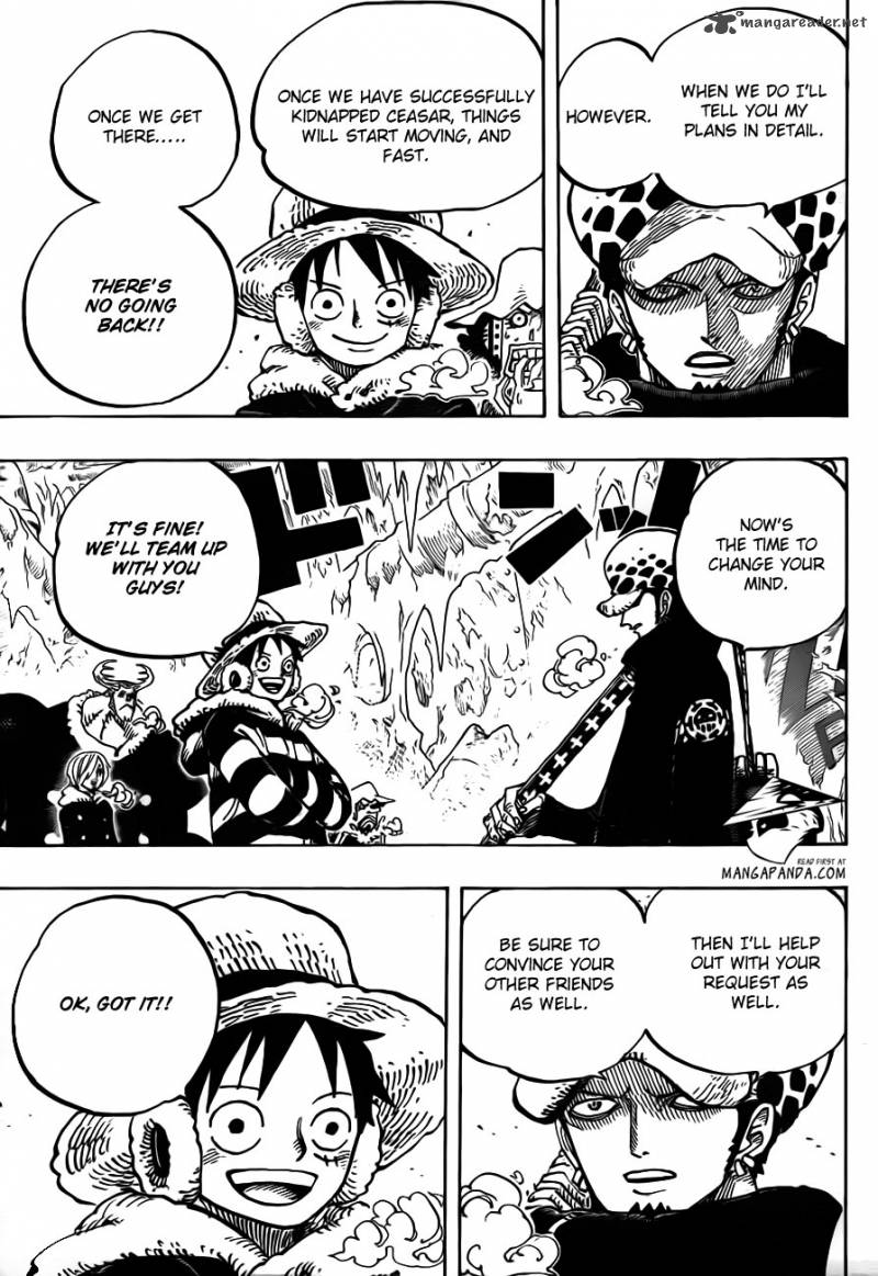 One Piece Chapter 668 page 13 - Chapter 668: Pirate Alliance