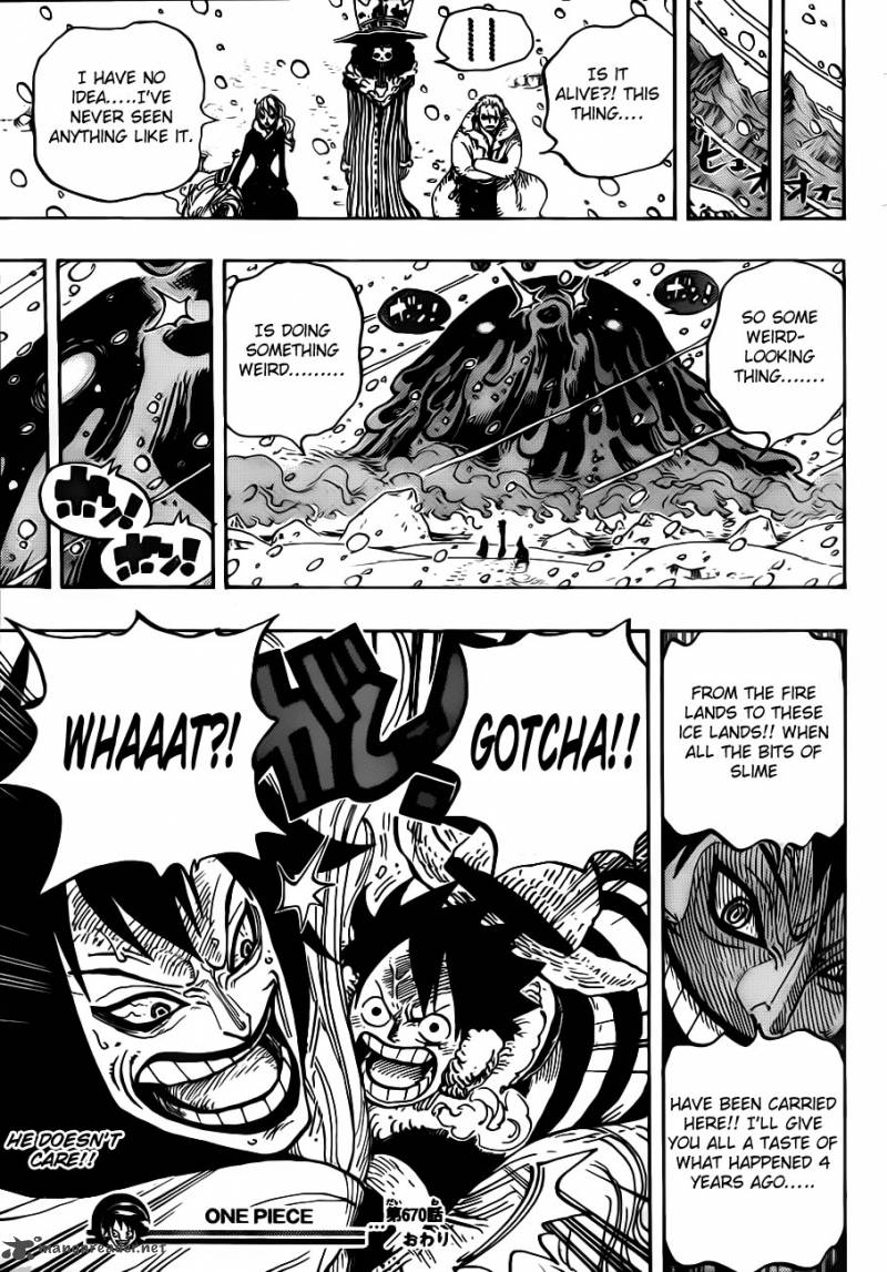 One Piece Chapter 670 page 17 - Chapter 670: Blizzard With a Chance of Slime