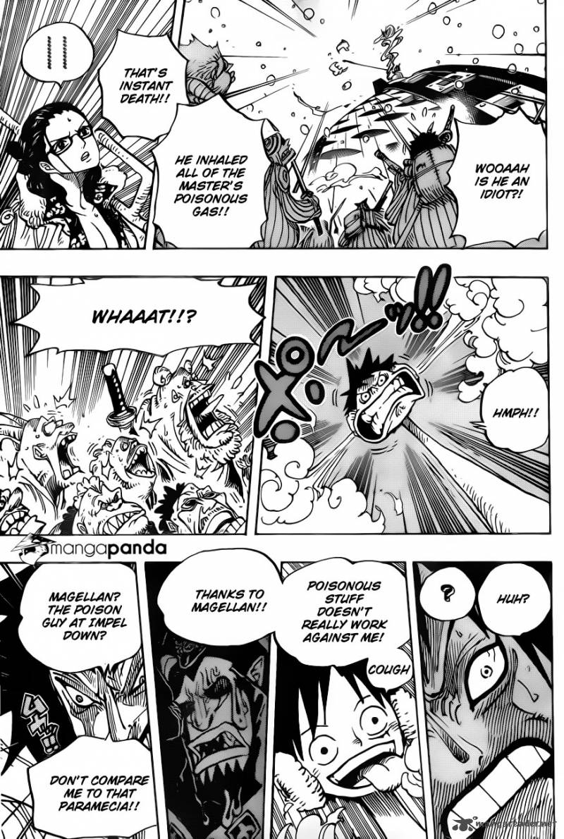 One Piece Chapter 671 page 9 - Chapter 671: Gasu Gasu no Mi