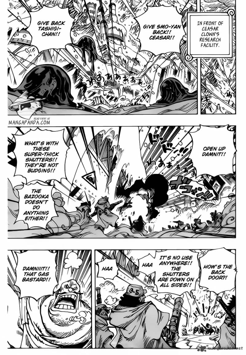 One Piece manga, chapter 673, page 14 of 23