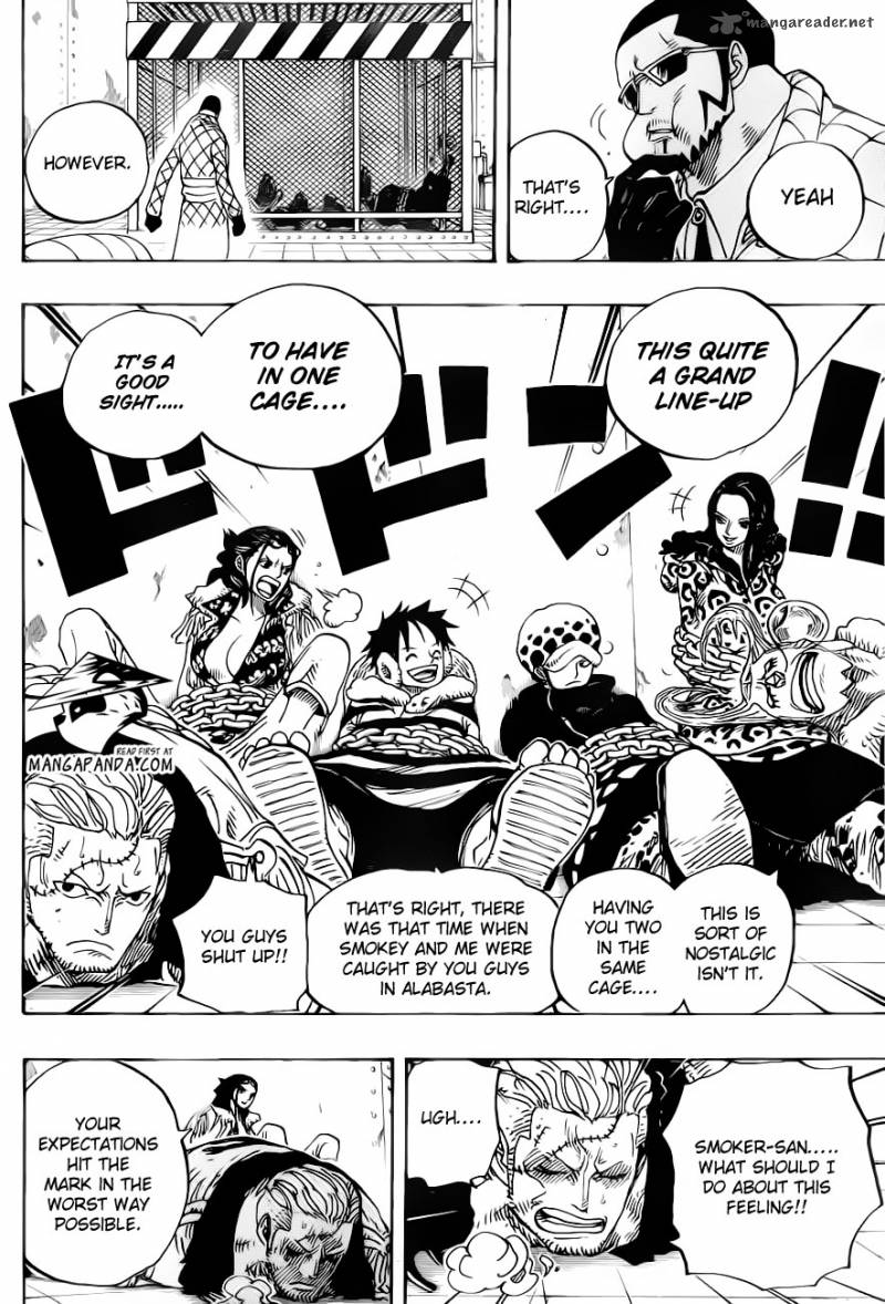 One Piece manga, chapter 673, page 17 of 23