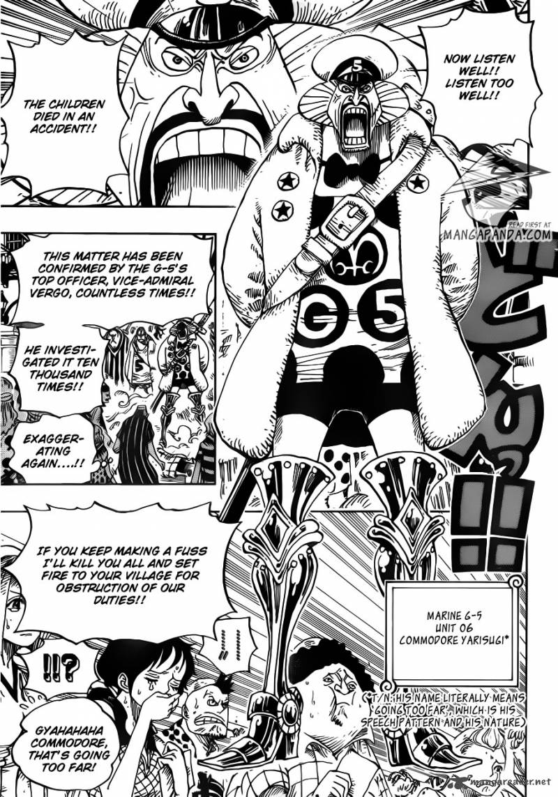 One Piece manga, chapter 673, page 4 of 23