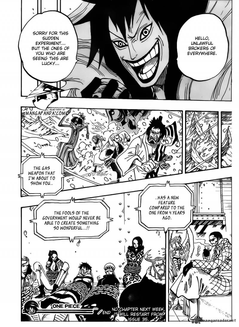 One Piece Chapter 674 page 16 - Chapter 674: The Observers