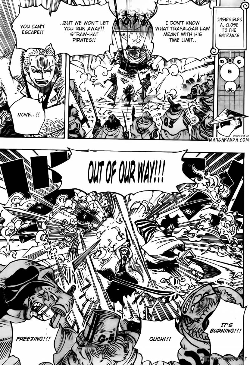 One Piece Chapter 679 page 12 - Chapter 679: The G-5 Spirit